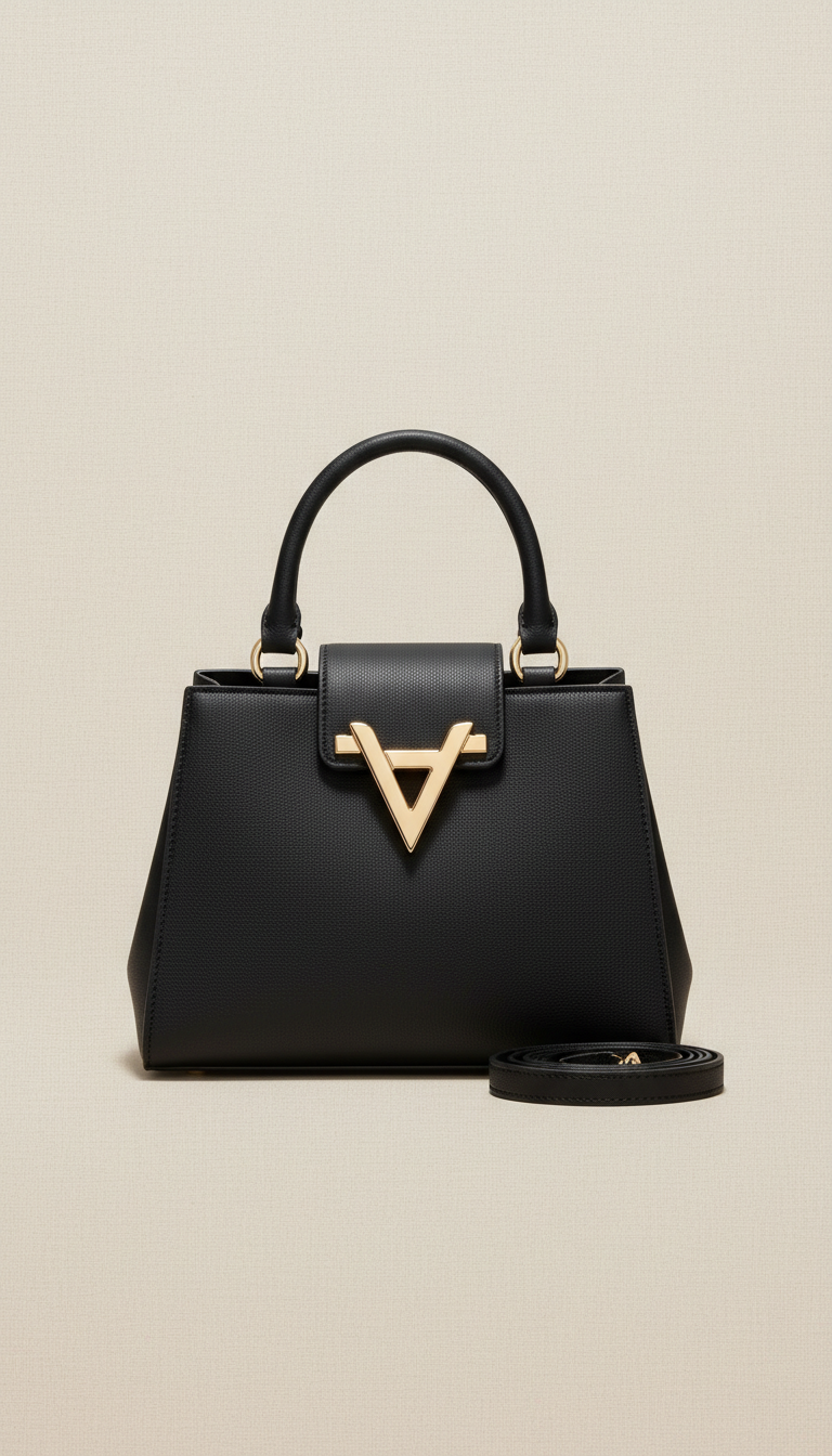 Louis Vuitton Capucines MM Jet Black Leather