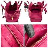 Pre-owned Saint Laurent Fuchsia Calfskin Leather Classic Medium Y Cabas Bag