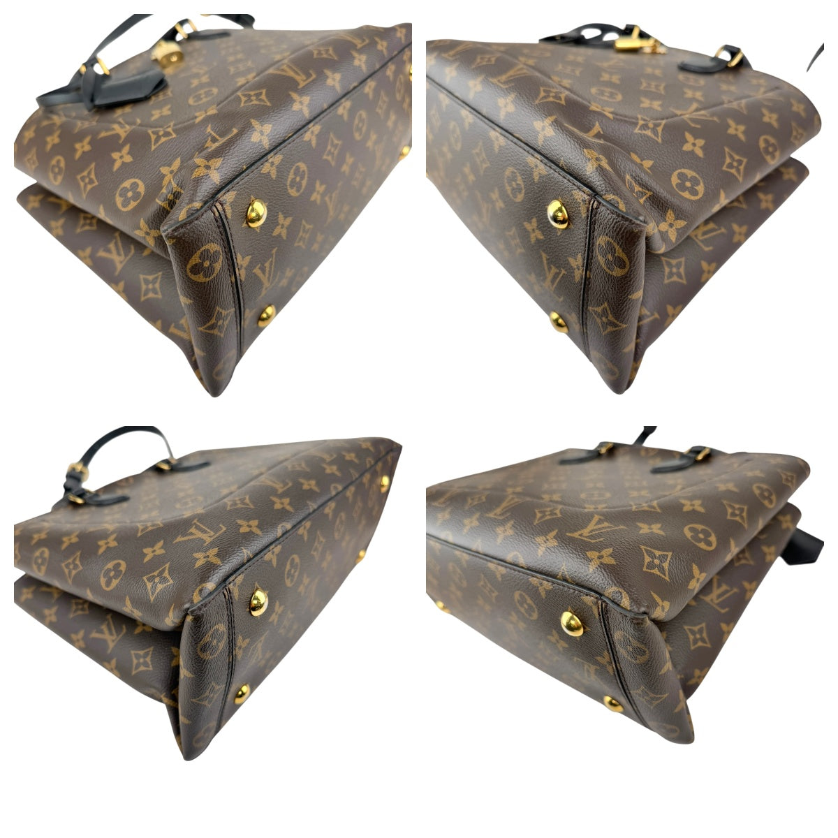 Pre-owned louis vuitton monogram canvas flower tote bag front