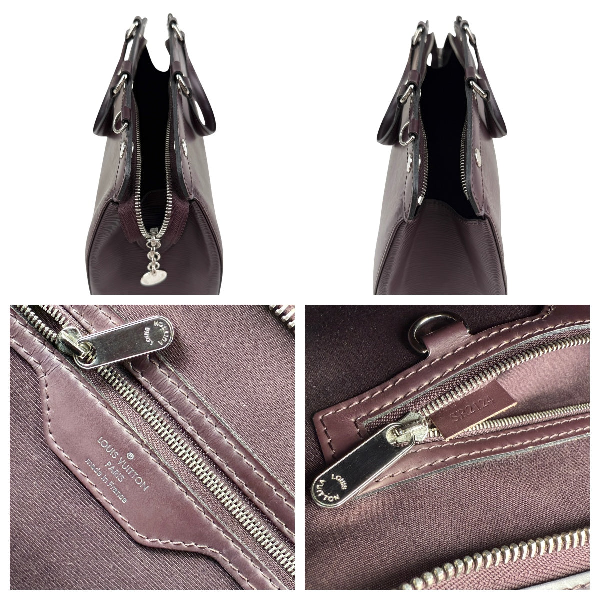 Pre-owned Louis Vuitton Burgundy Epi Leather Brea MM Bag