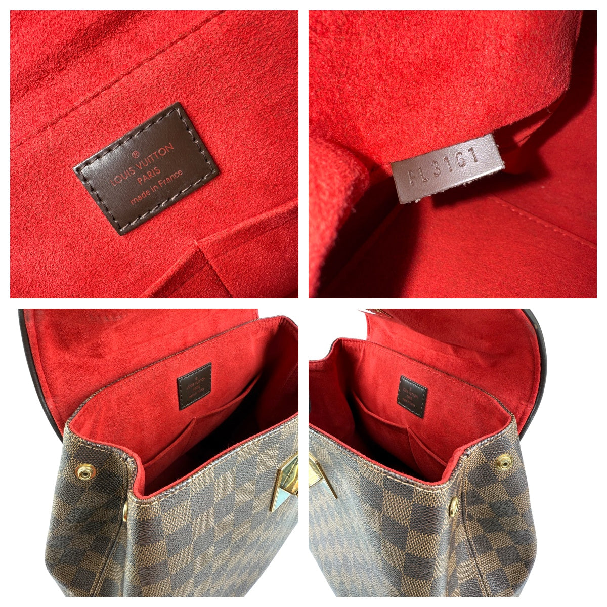 Pre-owned Louis Vuitton Damier Canvas Bergamo PM Bag