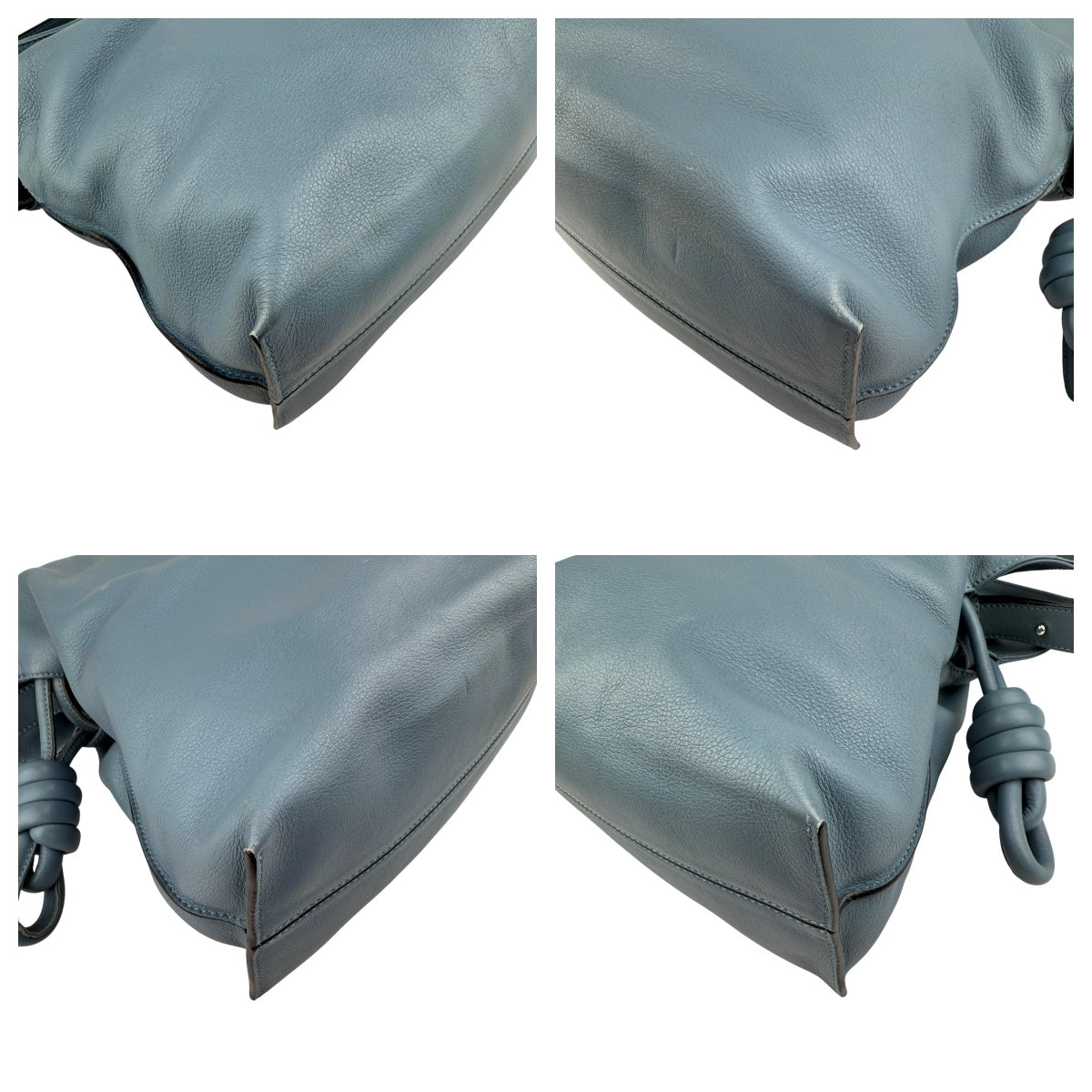 Pre-owned loewe flamenco mini napa drawstring clutch bag front