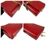 Pre-owned saint laurent red leather kate tassel shoulder bag front