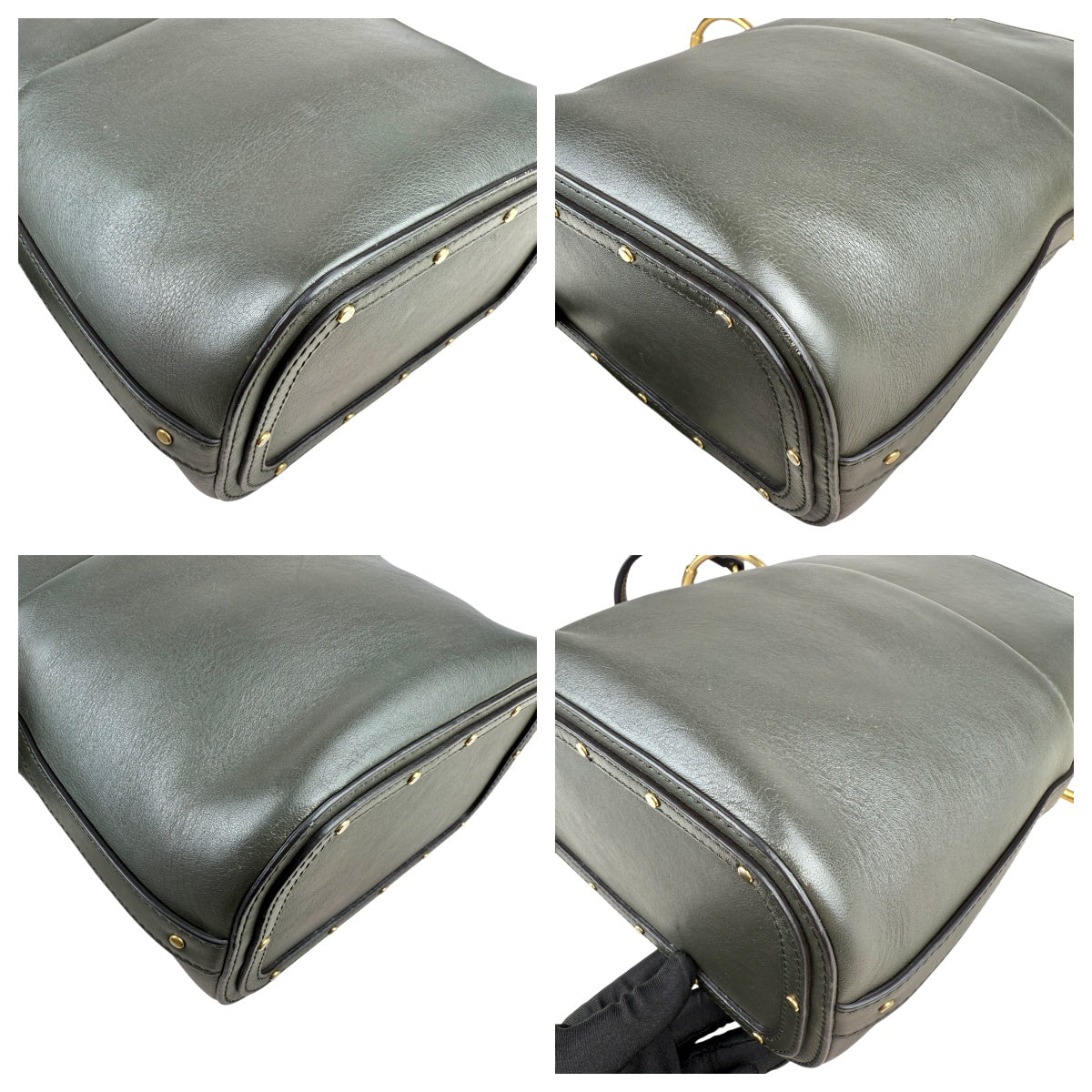 Pre-owned chloe-roy-bucket-medium-green-front-view