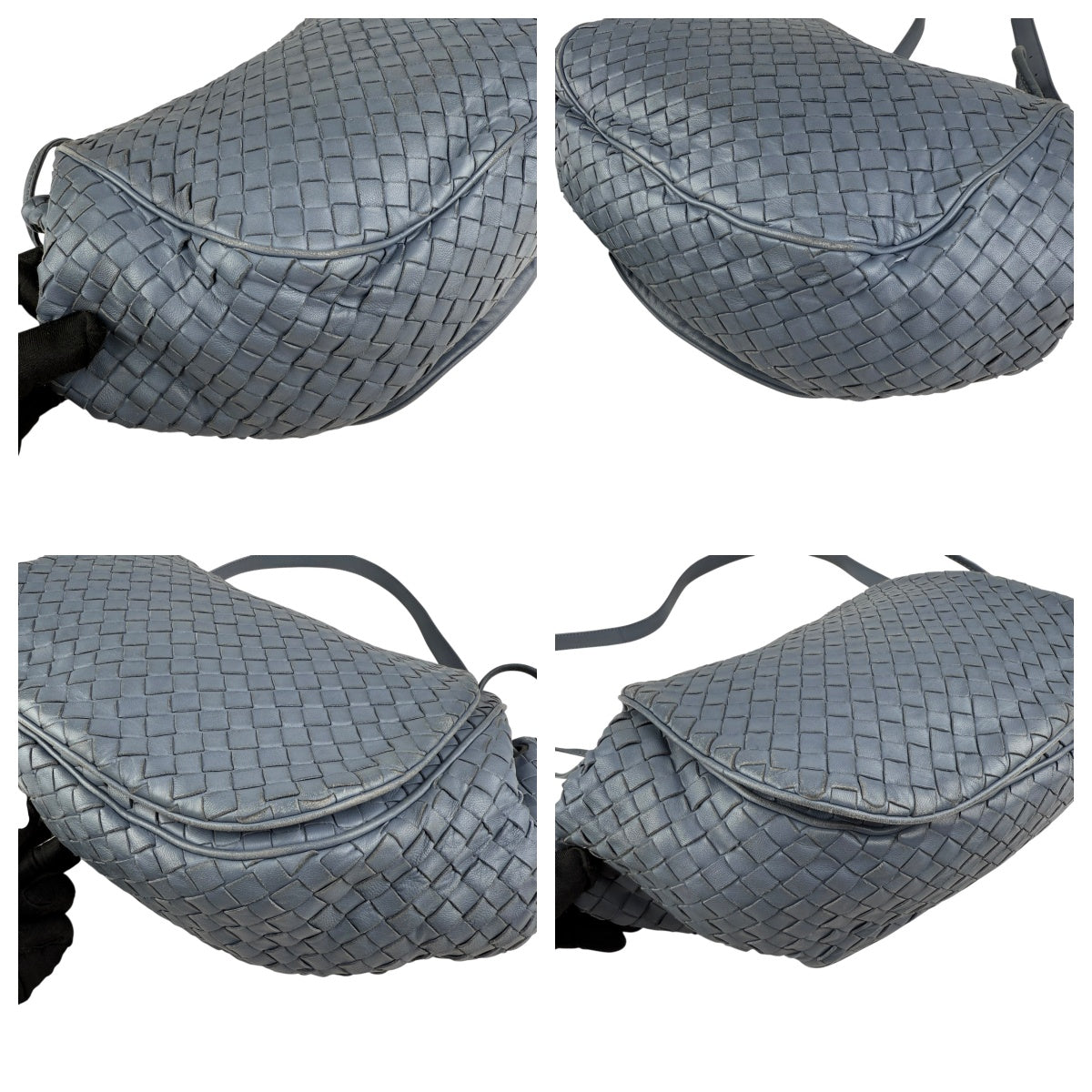 Pre-owned bottega veneta intrecciato flap crossbody front