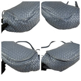 Pre-owned bottega veneta intrecciato flap crossbody front