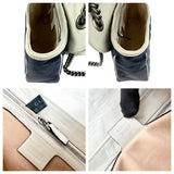 Pre-owned Gucci Navy and white GG Marmont shoulder bag