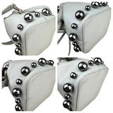 Pre-owned fendi-mon-tresor-bucket-bag-grigio-perla-front