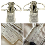 Pre-owned Dior Lady Medium Shoulder Bag White shoulder bag