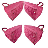 Pre-owned Dior Pink Fabric Bag With Leather Handle bag