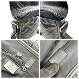 Pre-owned Gucci Black Guccissima Rubber Medium Messenger Bag