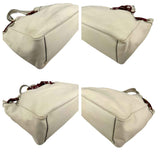 Gucci Beige Leather Positano Tote Bag with Silk Scarf