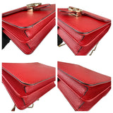 Pre-owned gucci-small-dollar-interlocking-g-red-crossbody-bag-front