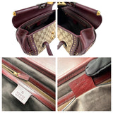 Pre-owned Gucci Beige/Ebony GG Canvas Bamboo Bullet Tote bag