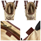 Pre-owned Celine Brown/Beige Macadam Canvas Leather Boogie Tote tote bag