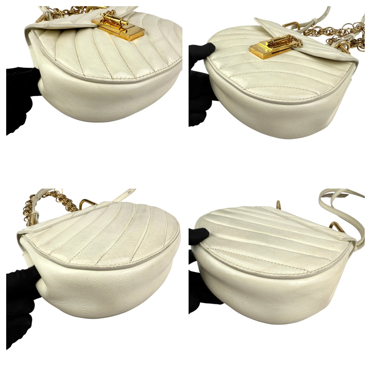 Pre-owned chloe drew bijou quilted shoulder bag front