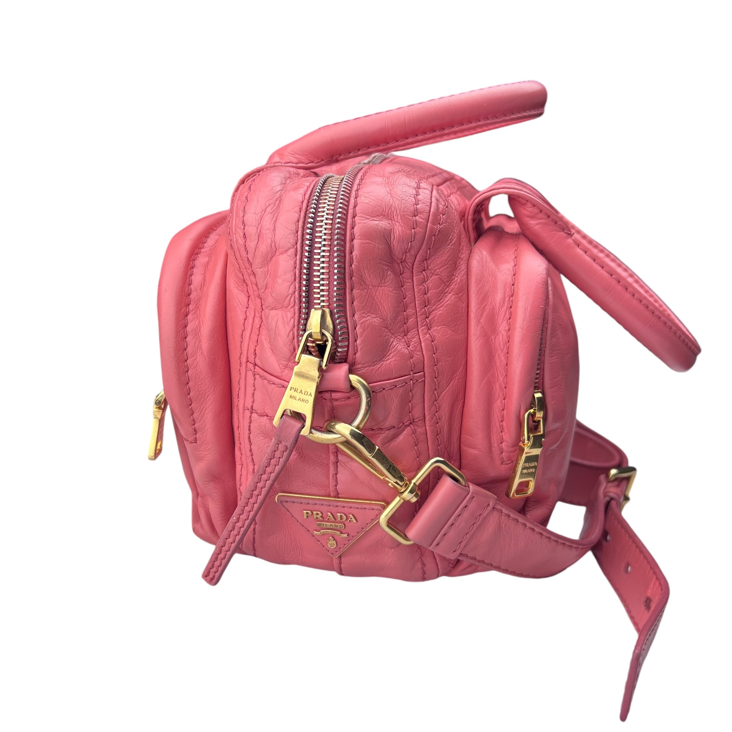 Pre-owned Prada Leather handbag Bag Pink handbag