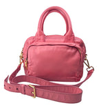 Pre-owned Prada Leather handbag Bag Pink handbag back view