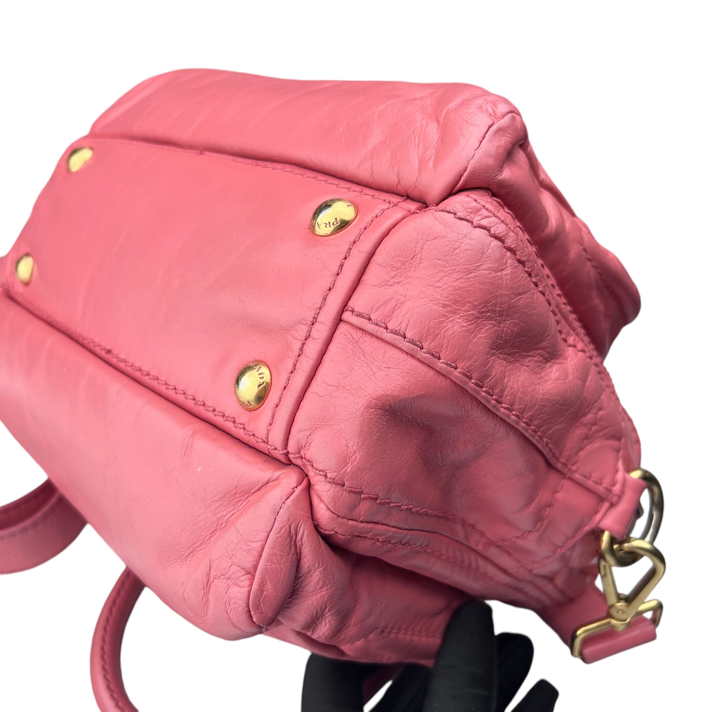 Pre-owned Prada Leather handbag Bag Pink handbag
