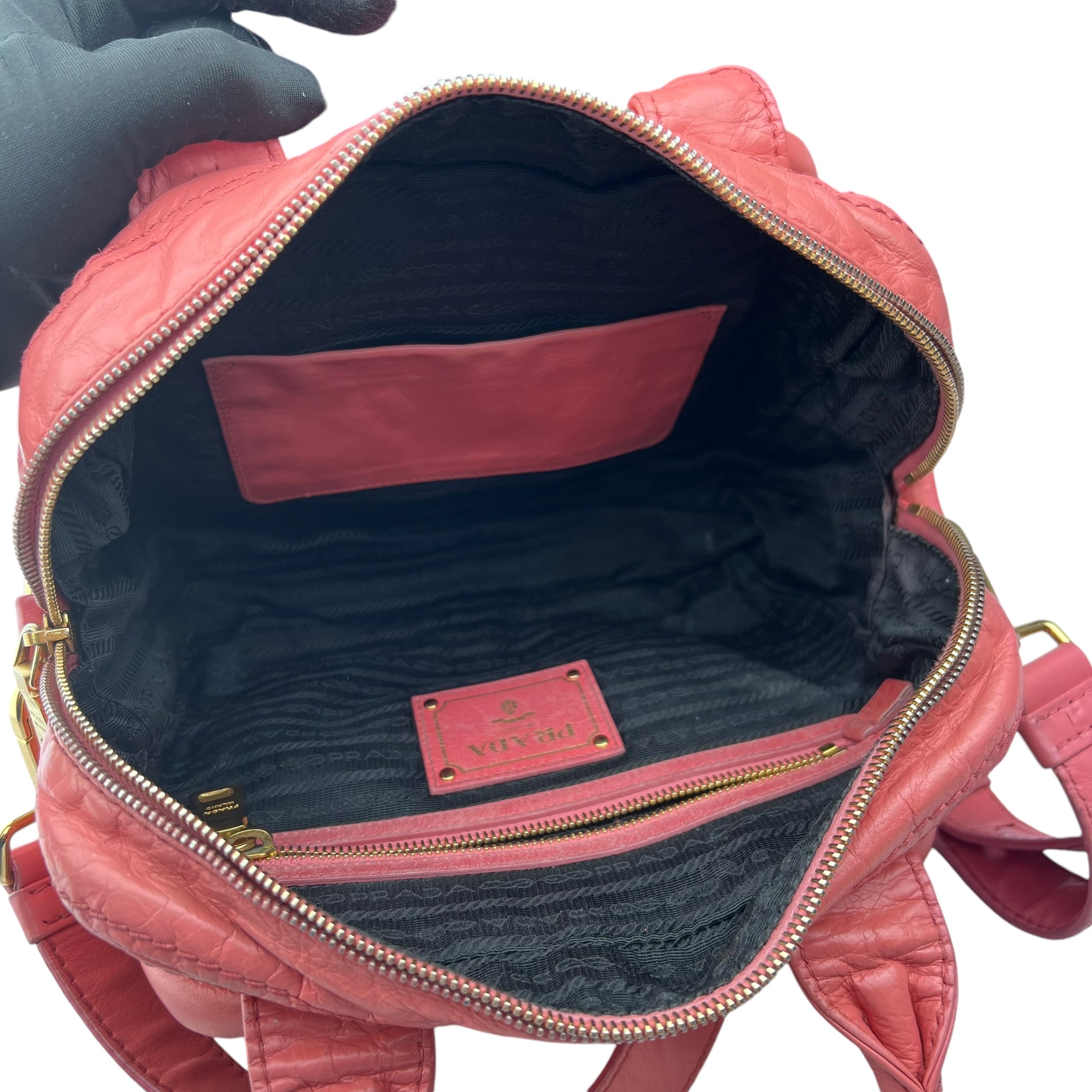 Pre-owned Prada Leather handbag Bag Pink handbag