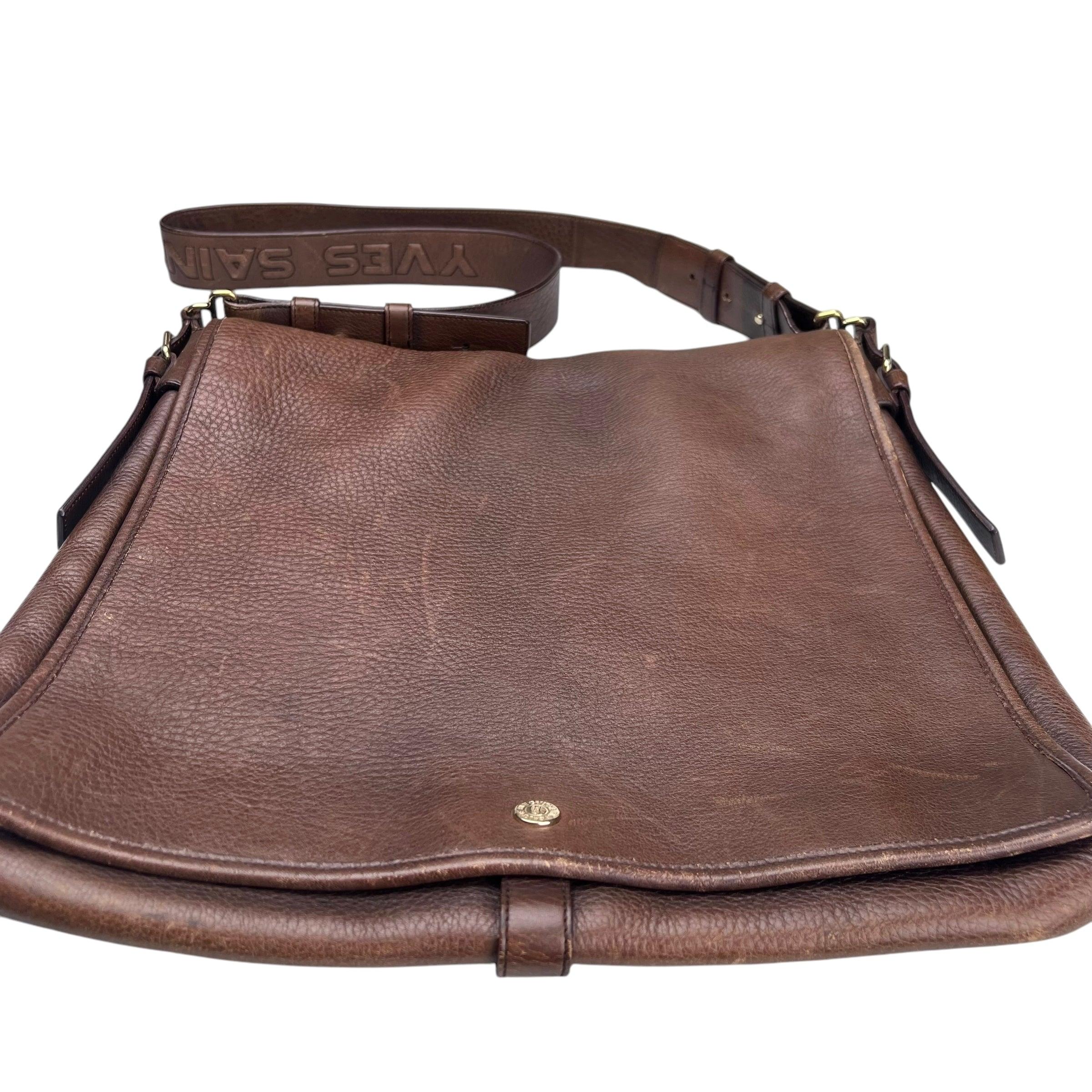 Pre-owned saint-laurent-leather-handbag-front