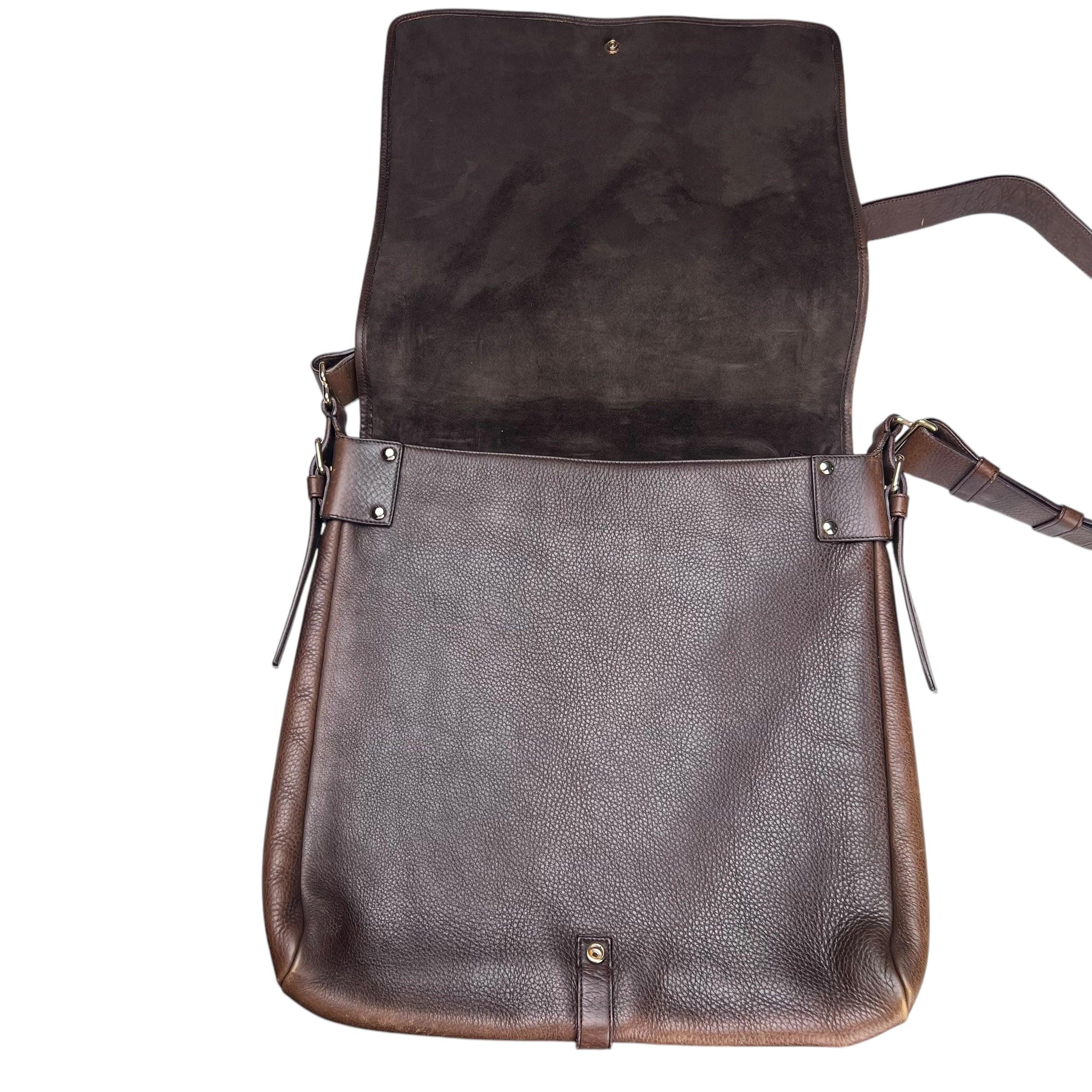Pre-owned saint-laurent-leather-handbag-front