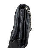 Pre-owned miu-miu-black-matelasse-leather-shoulder-bag-front
