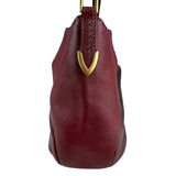 Pre-owned fendi-selleria-leather-chain-hobo-shoulder-tote-bag-front