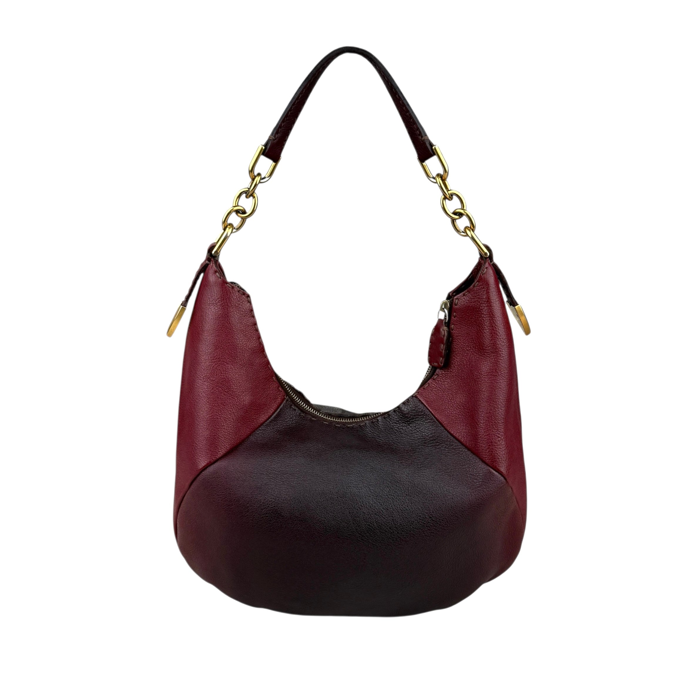 fendi-selleria-leather-chain-hobo-shoulder-tote-bag-back