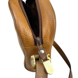 Pre-owned loewe-anagram-leather-camera-crossbody-bag-front