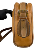 Pre-owned loewe-anagram-leather-camera-crossbody-bag-front
