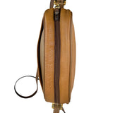 Pre-owned loewe-anagram-leather-camera-crossbody-bag-front