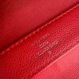 Pre-owned louis-vuitton-lockme-ii-top-handle-rubis-calfskin-bag-front