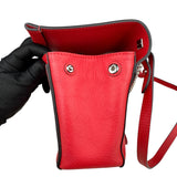 Pre-owned louis-vuitton-lockme-ii-top-handle-rubis-calfskin-bag-front