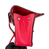 Pre-owned louis-vuitton-lockme-ii-top-handle-rubis-calfskin-bag-front