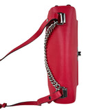 Pre-owned louis-vuitton-lockme-ii-top-handle-rubis-calfskin-bag-front