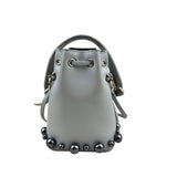 Pre-owned fendi-mon-tresor-bucket-bag-grigio-perla-front
