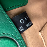 Pre-owned gucci-ophidia-emerald-snakeskin-front-view