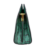 Pre-owned gucci-ophidia-emerald-snakeskin-front-view