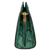 Pre-owned gucci-ophidia-emerald-snakeskin-front-view
