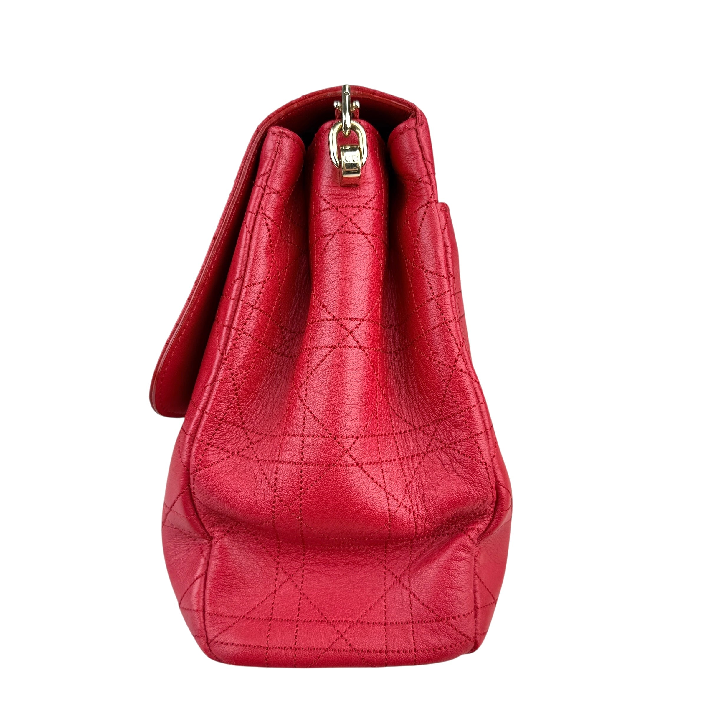 Pre-owned dior-diorling-shoulder-bag-red-front