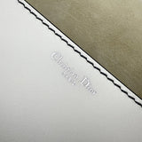 Pre-owned dior-jadior-white-calfskin-crossbody-bag-silver-hardware-front
