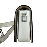 Pre-owned dior-jadior-white-calfskin-crossbody-bag-silver-hardware-front