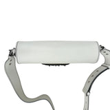 Pre-owned dior-jadior-white-calfskin-crossbody-bag-silver-hardware-front