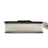 Pre-owned dior-jadior-white-calfskin-crossbody-bag-silver-hardware-front