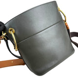 Pre-owned chloe-roy-bucket-medium-green-front-view