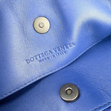 Pre-owned bottega-veneta-nappa-medium-blue-front-view