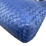 Pre-owned bottega-veneta-nappa-medium-blue-front-view