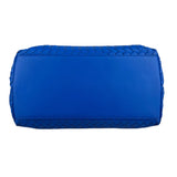 Pre-owned bottega-veneta-blue-nappa-intrecciato-satchel-front