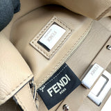 Pre-owned fendi-peekaboo-mini-handbag-beige-front